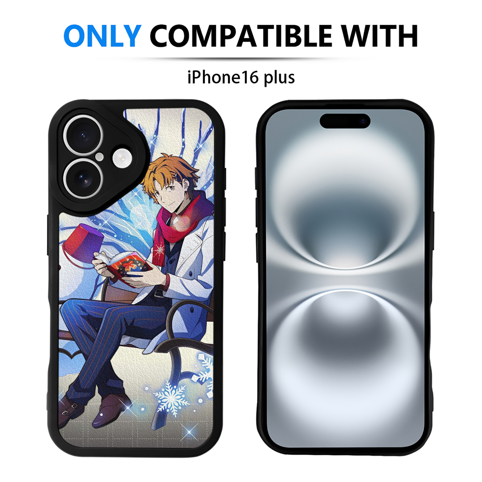 （画像用） 文豪ストレイドッグス Bungo Stray Dogs 【iPhone 16シリーズ対応】シリコンスマホケース（レザー調） 材質：シリコン
